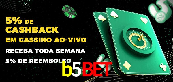 Promoções do cassino ao Vivo b5bet